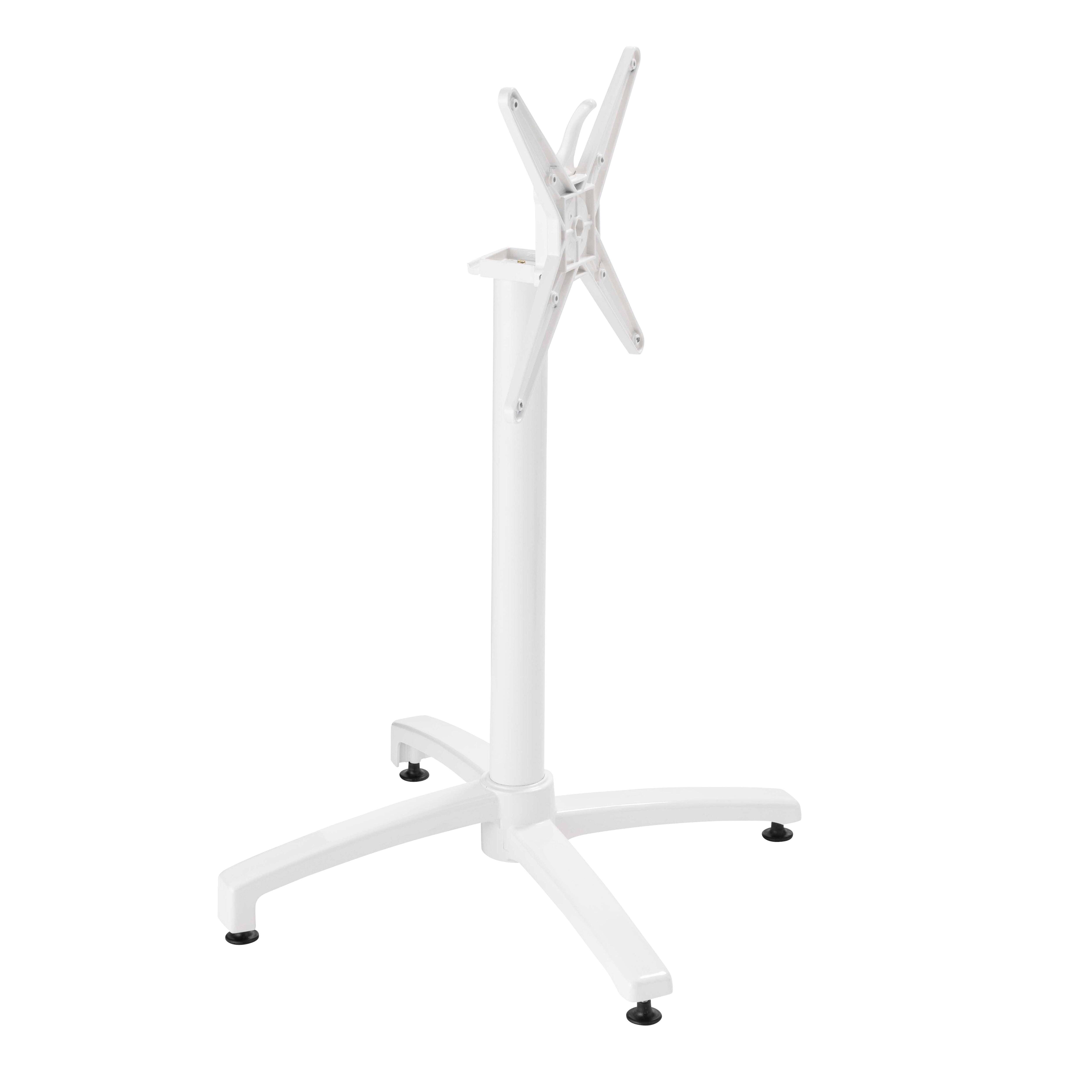 Oviala - Pied de table avec système inclinable en aluminium blanc Klipo Klipo - Oviala - Imagen 2
