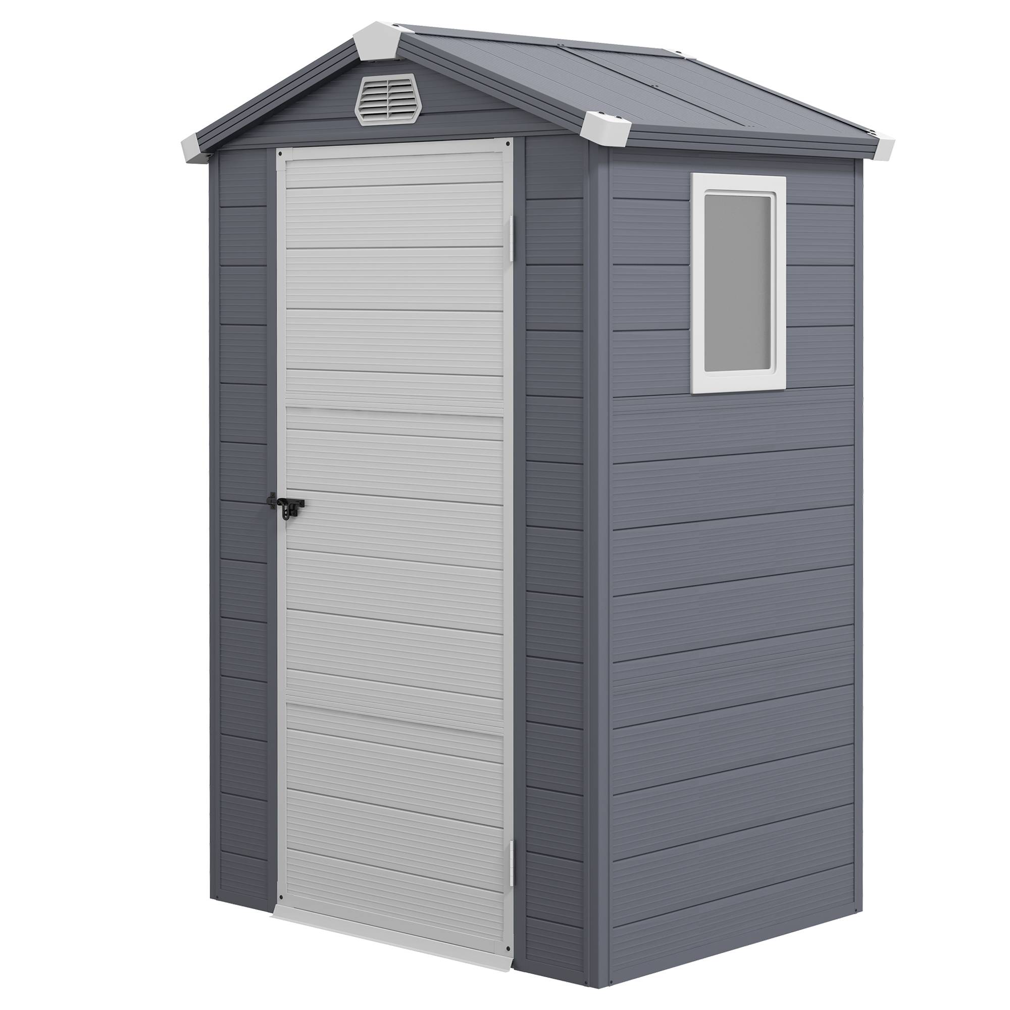 Abri 1,1m² jardin toit double pente 133x102x180/208cm - Image 1