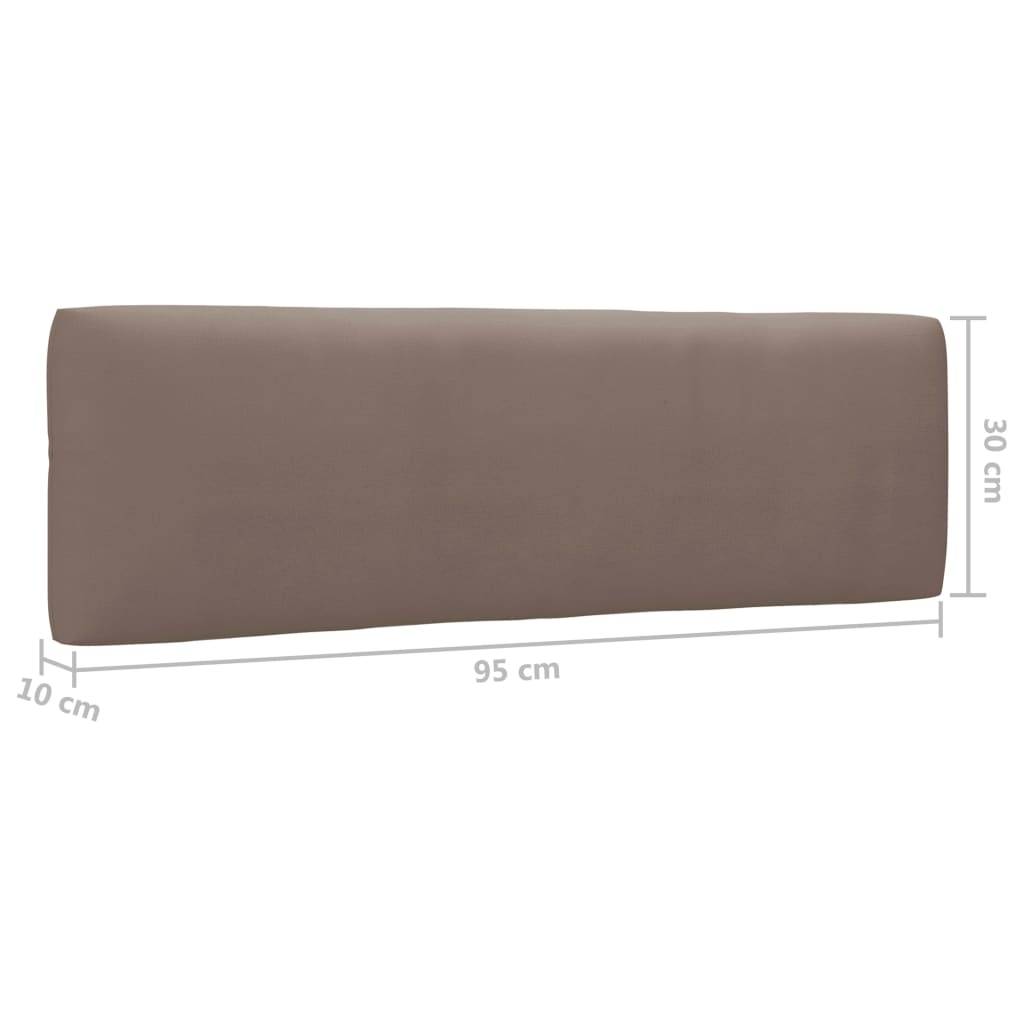 Vidaxl - Salon de jardin palette 4pcs avec coussins Pin imprégné de gris vidaXL 3066777 - Image 8