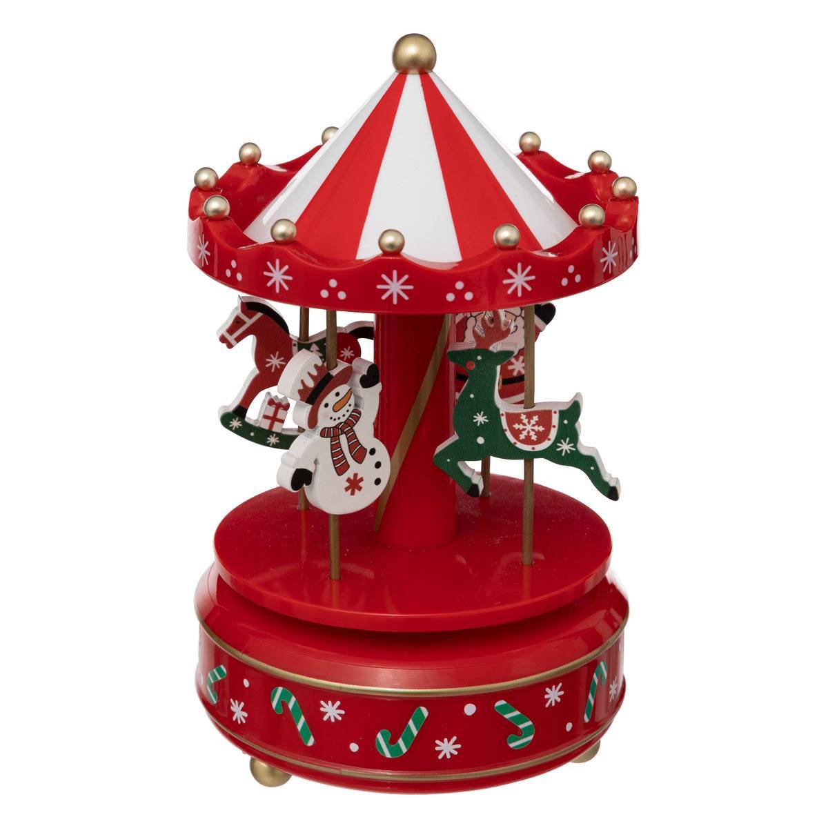 Atmosphera - Carrousel musical père noël et bonhomme de neige - Atmosphera Créateur d'intérieur - Imagen 1