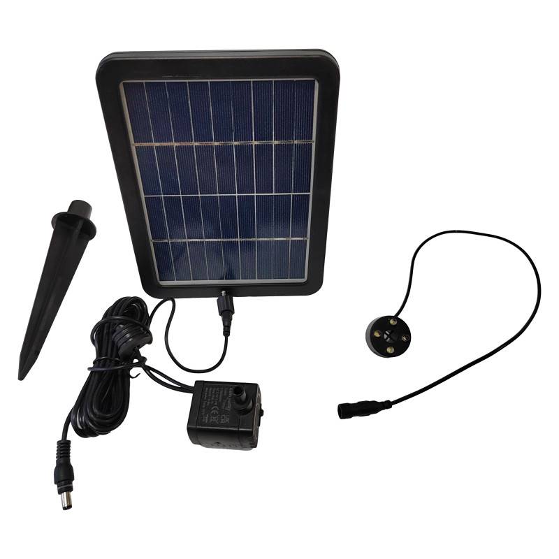 Art-Pond - Kit de pompage solaire 250L/h avec LED blanc chaud pour petites fontaines Art-Pond - Image 2