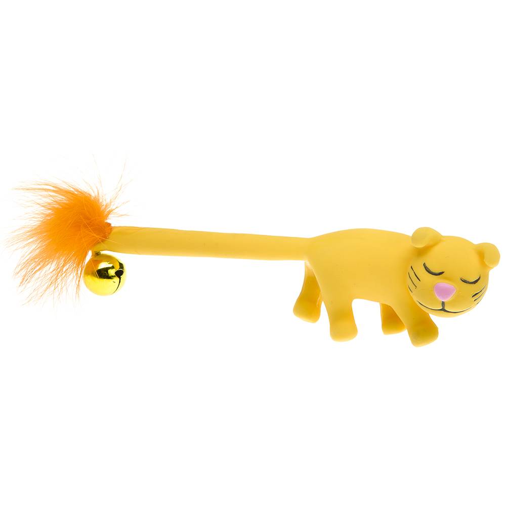 Ferplast - Jouet pour Chats PA 5412, Sympathique Chaton avec Plumes et Clochette - Image 2
