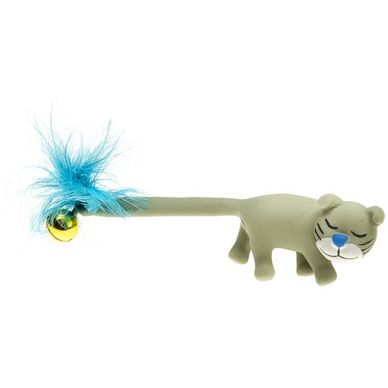 Ferplast - Jouet pour Chats PA 5412, Sympathique Chaton avec Plumes et Clochette - Image 1