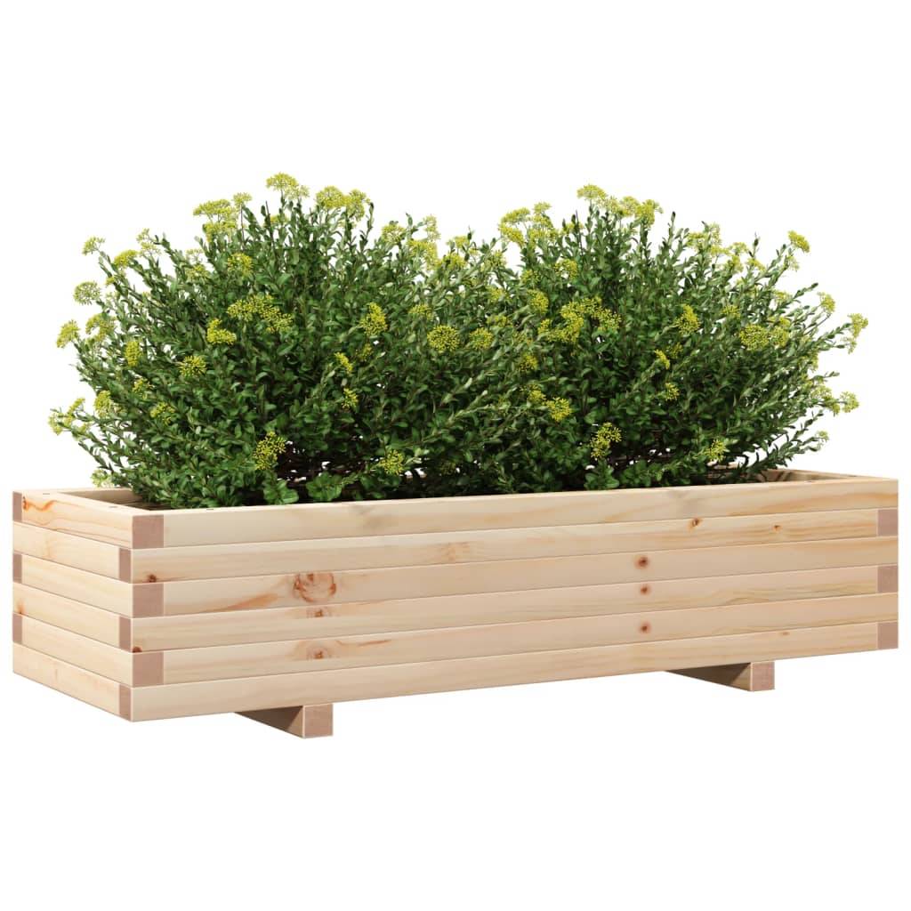 Maison Chic - Jardinière, Bac à fleurs, Pot de fleurs 110x40x26,5 cm bois de pin massif - Imagen 4