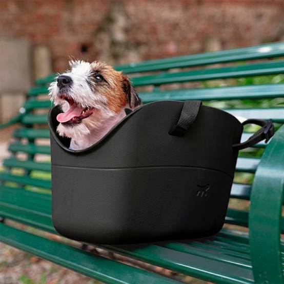 Ferplast - Ferplast Sac de transport pour chiens de petite taille WITH ME, EVA, caoutchouc souple plastifié, lavable, poignées réglables, ceinture de sécurité - Imagen 3
