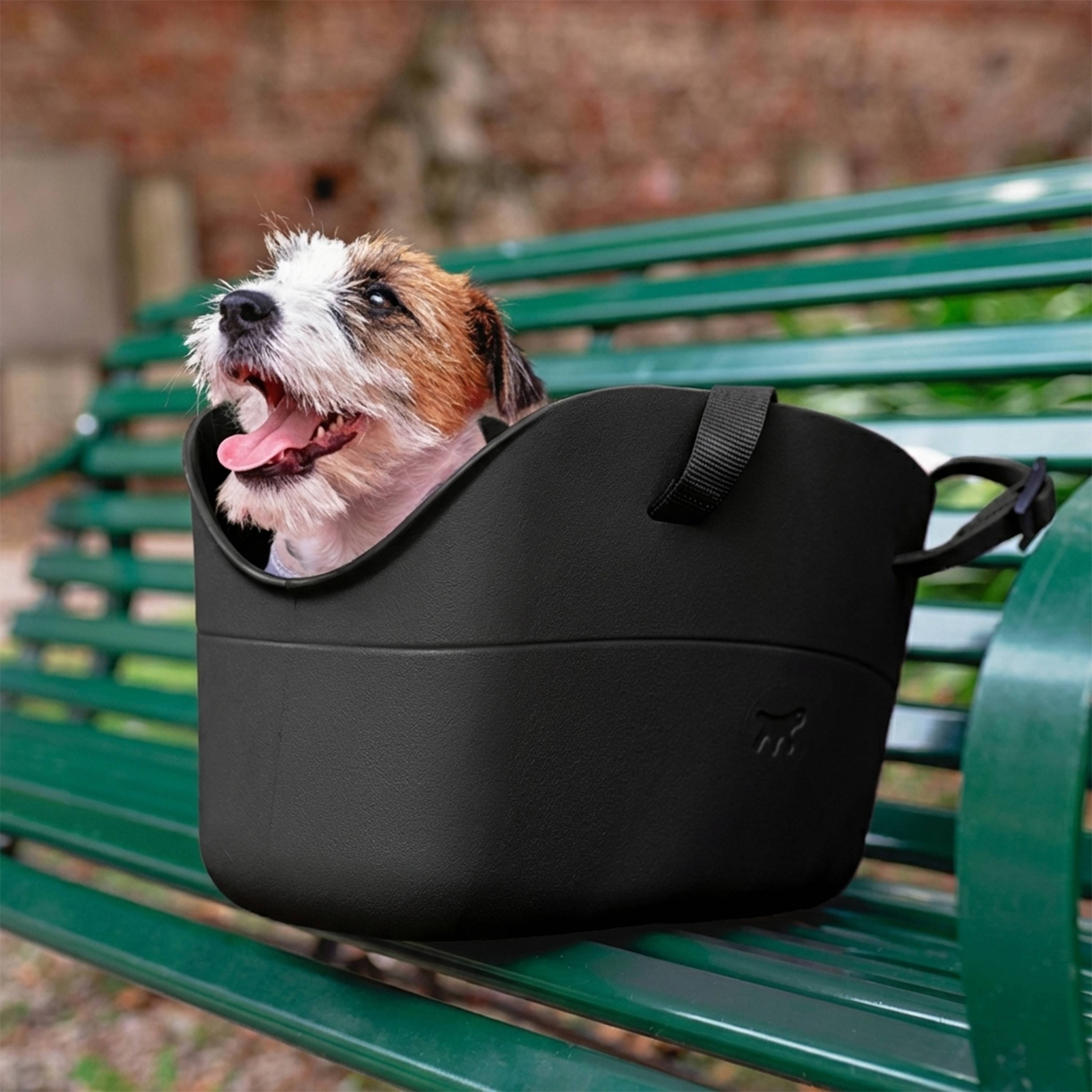 Ferplast - Ferplast Sac de transport pour chiens de petite taille WITH ME, EVA, caoutchouc souple plastifié, lavable, poignées réglables, ceinture de sécurité - Imagen 3