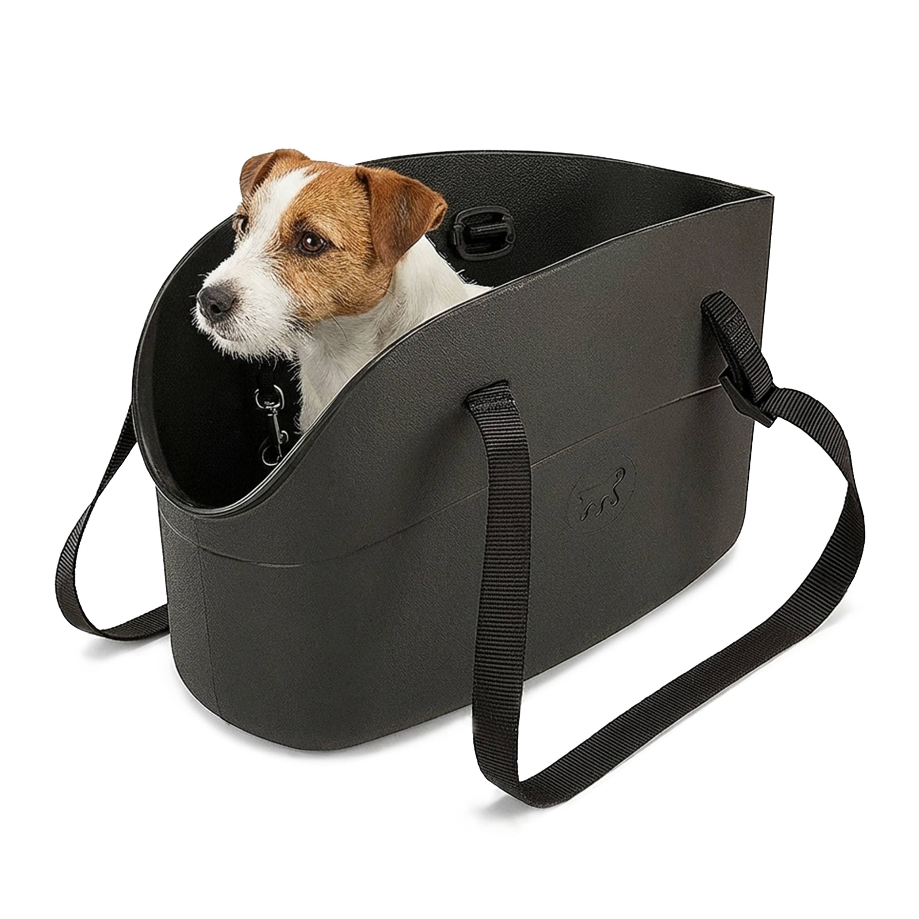 Ferplast - Ferplast Sac de transport pour chiens de petite taille WITH ME, EVA, caoutchouc souple plastifié, lavable, poignées réglables, ceinture de sécurité - Imagen 5