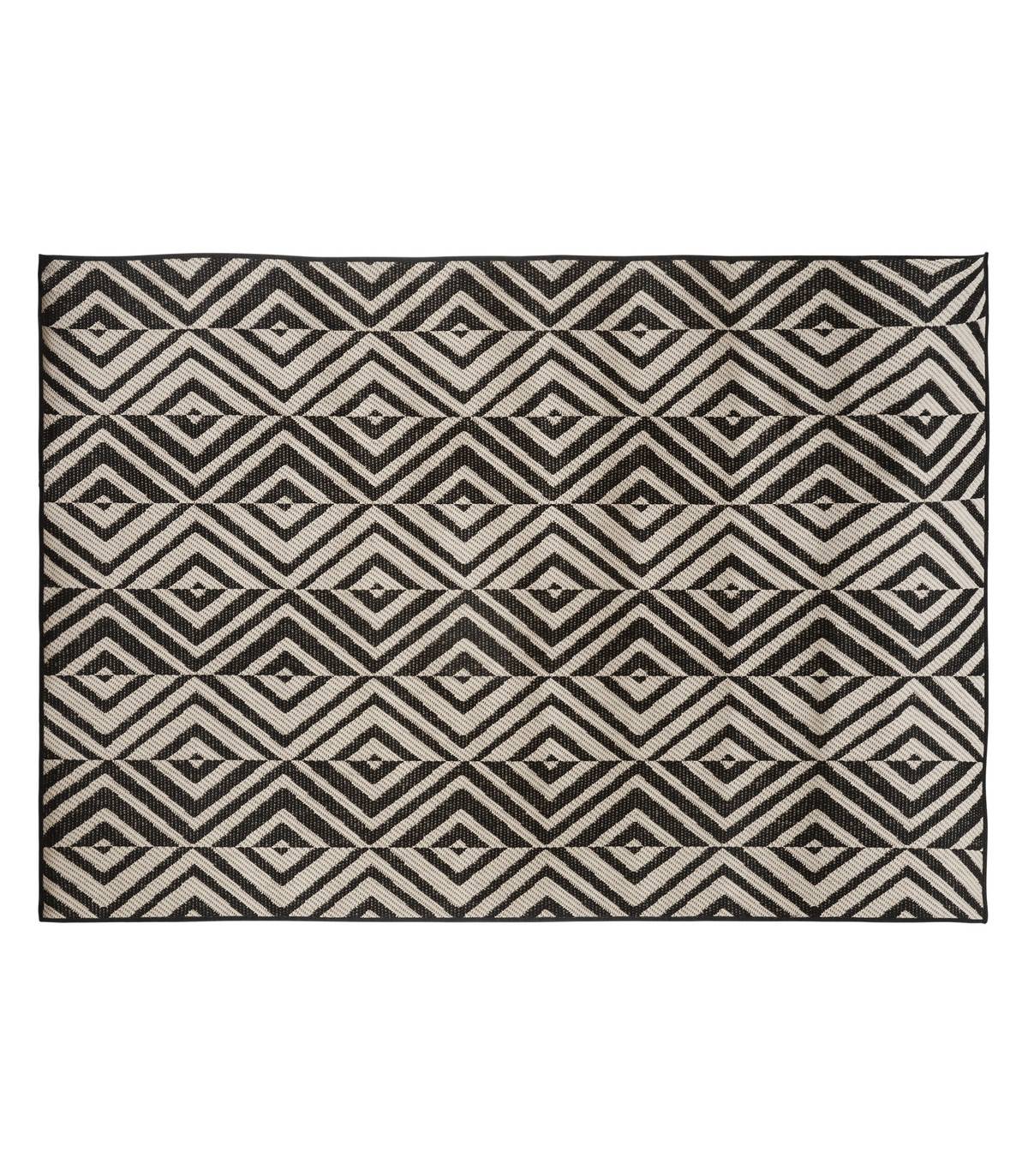 Tapis décoratif Noir pour extérieur ou intérieur en polypropylène 150 x 230 cm - Imagen 1