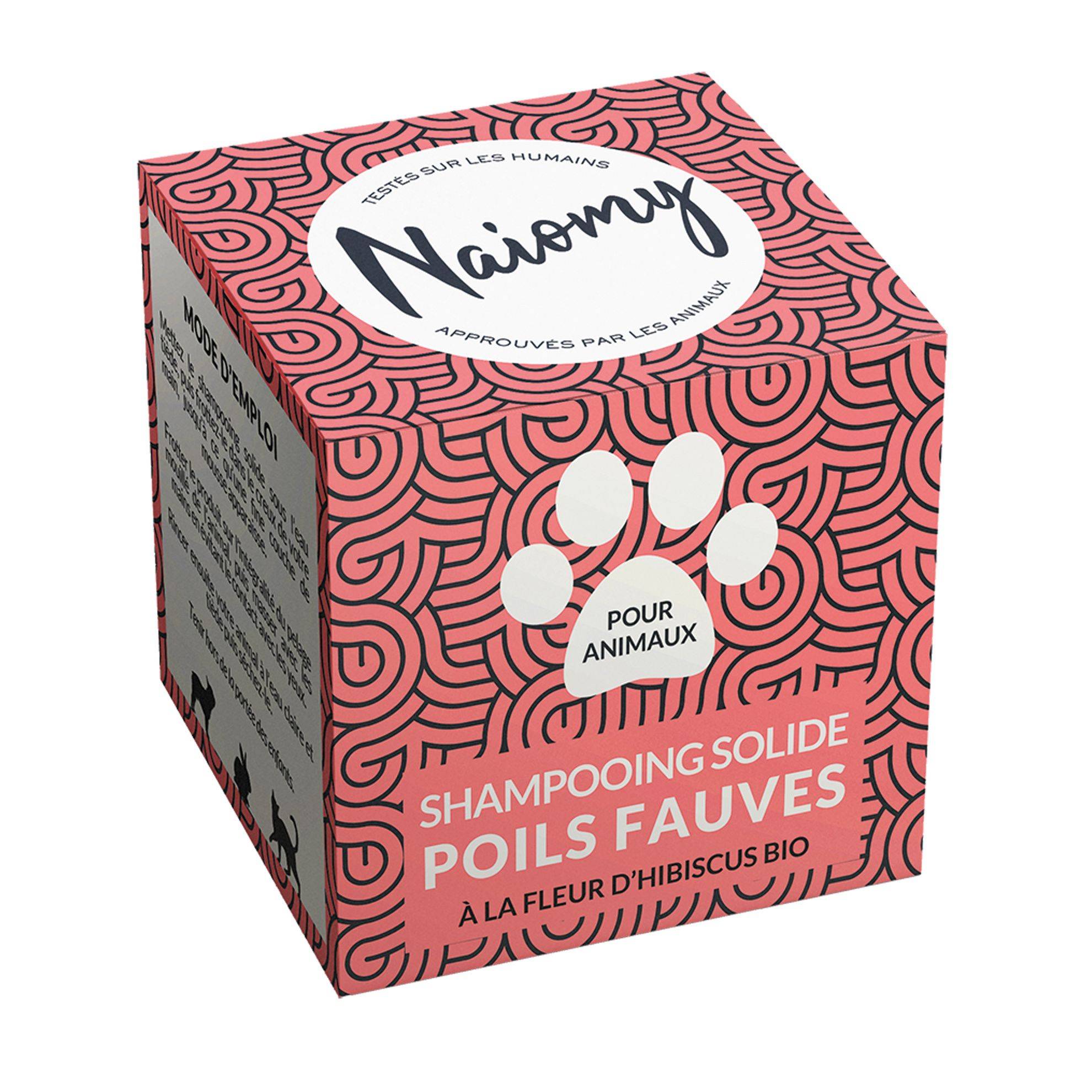 Shampoing solide poils fauves Naiomy : 60ml NAIOMY