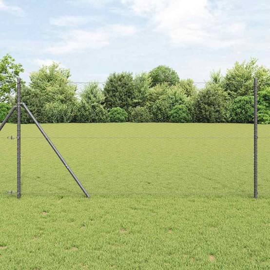 Clôture hexagonale PVC Gris 10 x 1 m, Poids :2.1kg - PANGIVO - Image 1