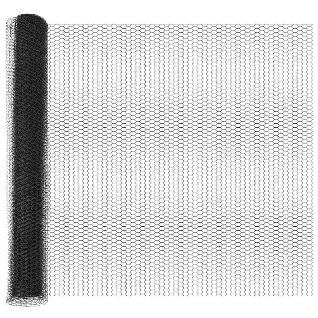 Clôture hexagonale PVC Gris 10 x 1 m, Poids :2.1kg - PANGIVO - Image 5