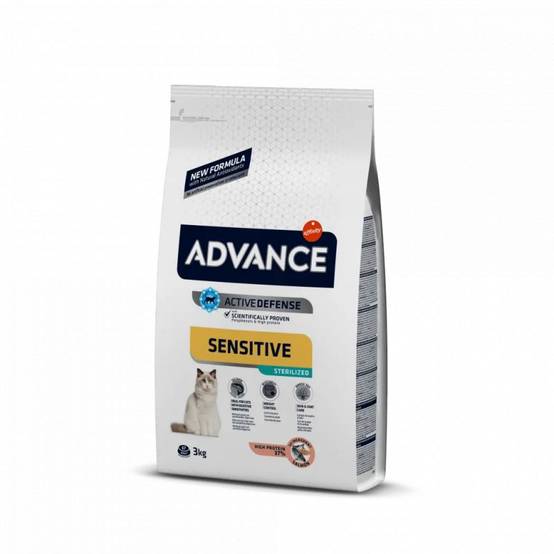 CROQUETTES CHAT ADULTE SENSITIVE STERILIZED SAUMON - ADVANCE 10 kg - Image 1