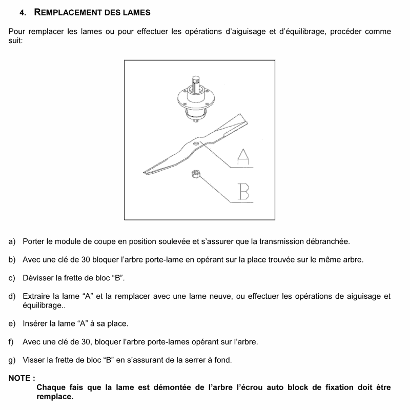 Palier de lame pour tondeuses de finition Delmorino (ET120, PSM120, SRM, PRM, XRM)- SRM051D - Image 2