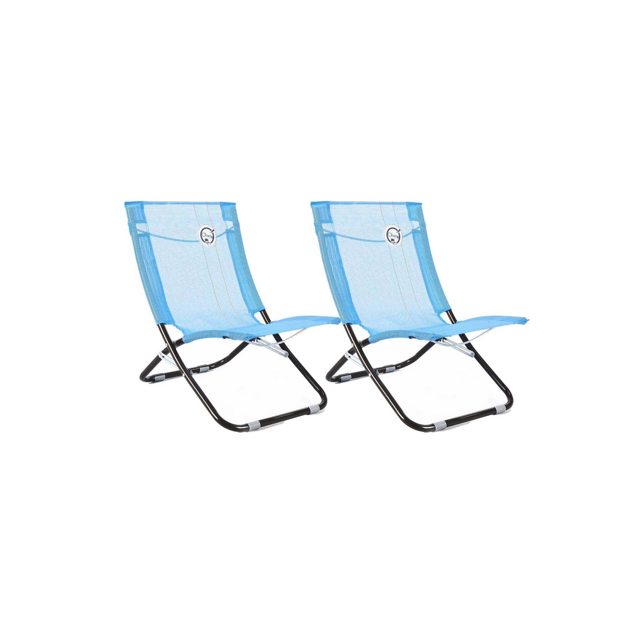 Lot de 2 chaises de plage pliables - O'Beach - Dimensions : 58 x 47 x 61 cm - Imagen 1