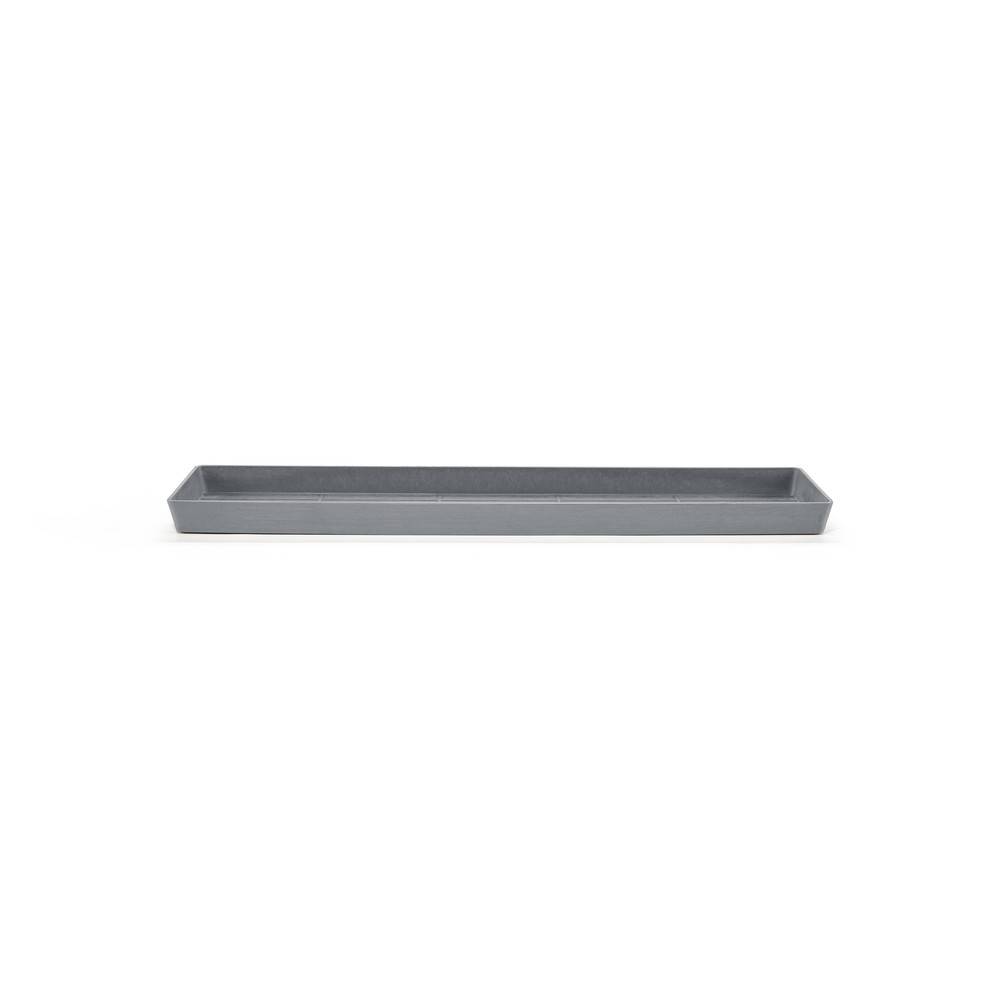 Ecopots - Soucoupe Rectangular 65 Bleu Gris - 63,5 x 15,5 x H. 3,3 cm ECOPOTS