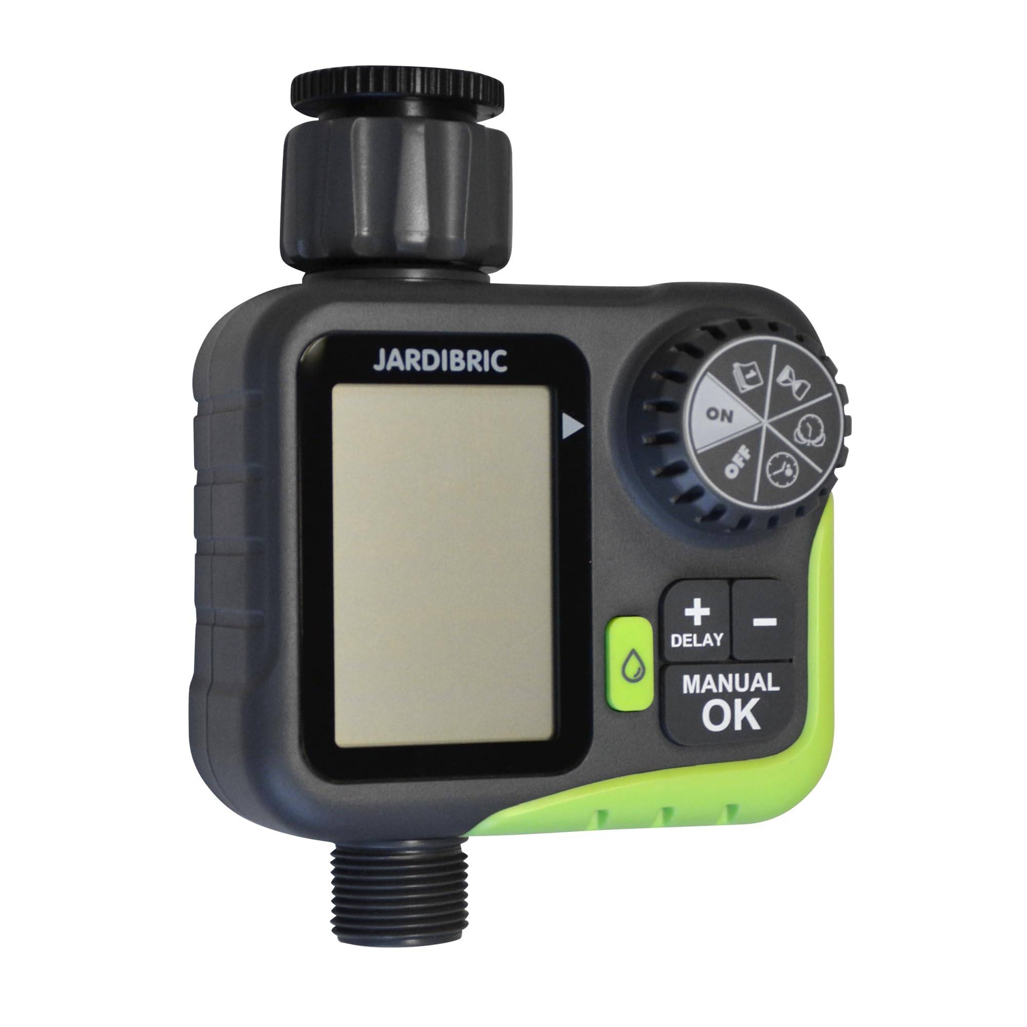 Jardibric - Jardibric - Programmateur Arrosage Digital avec Débitmètre - Minuteur Arrosage Automatique 1320 L/h Suivi Consommation Eau - Image 1