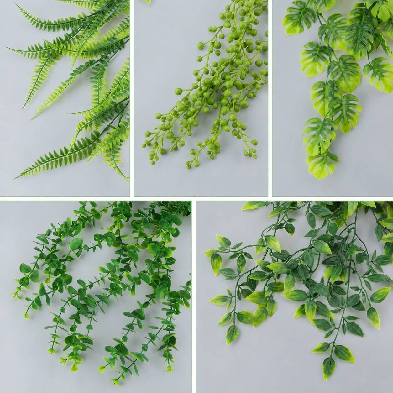 Lot de 5 Plantes Artificielles Suspendues Avec Pot Sans Entretien Réaliste Pour Intérieur - Image 3