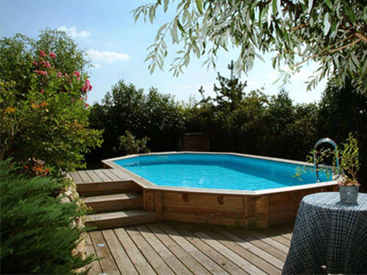 Ubbink - Piscine bois Azura 7,50 x 4,00 x 1,30 m - Liner bleu - Ubbink - Imagen 2