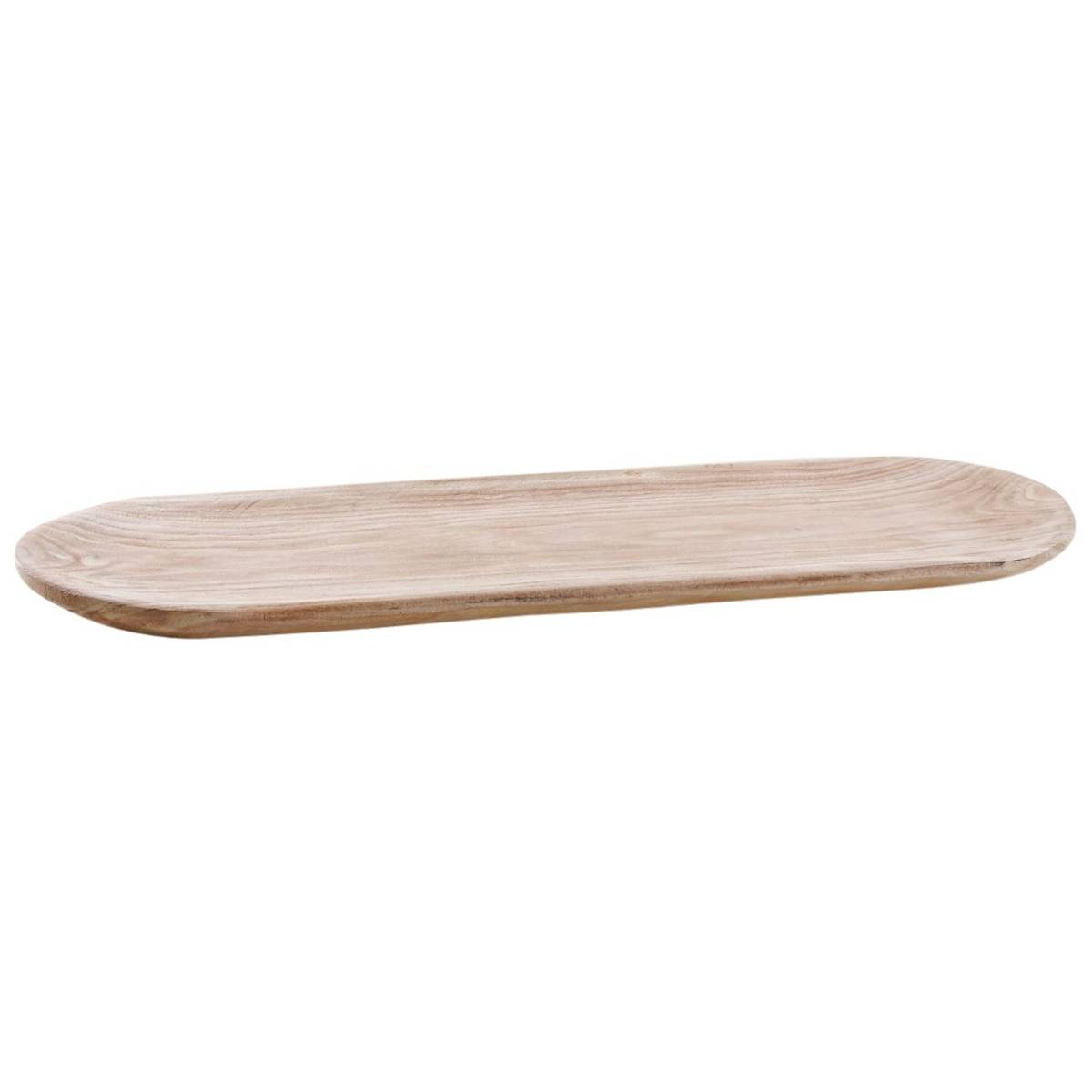 Aubry Gaspard - Plateau ovale en paulownia 91 cm