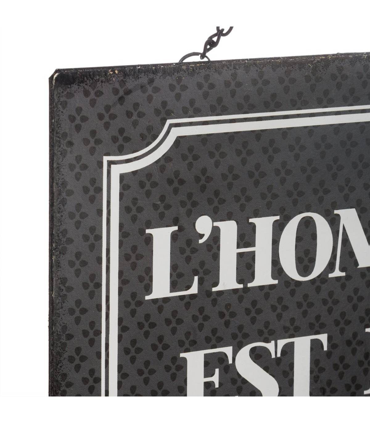 Plaque décorative murale en métal avec Message 28 x 18 cm - Imagen 2
