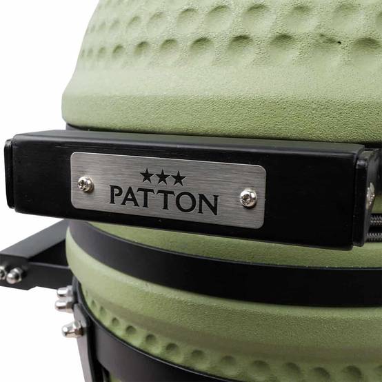 Barbecue kamado en céramique à poser Patton Premium Mini 13" - Grille Ø 27 cm - vert olive mat - Image 7