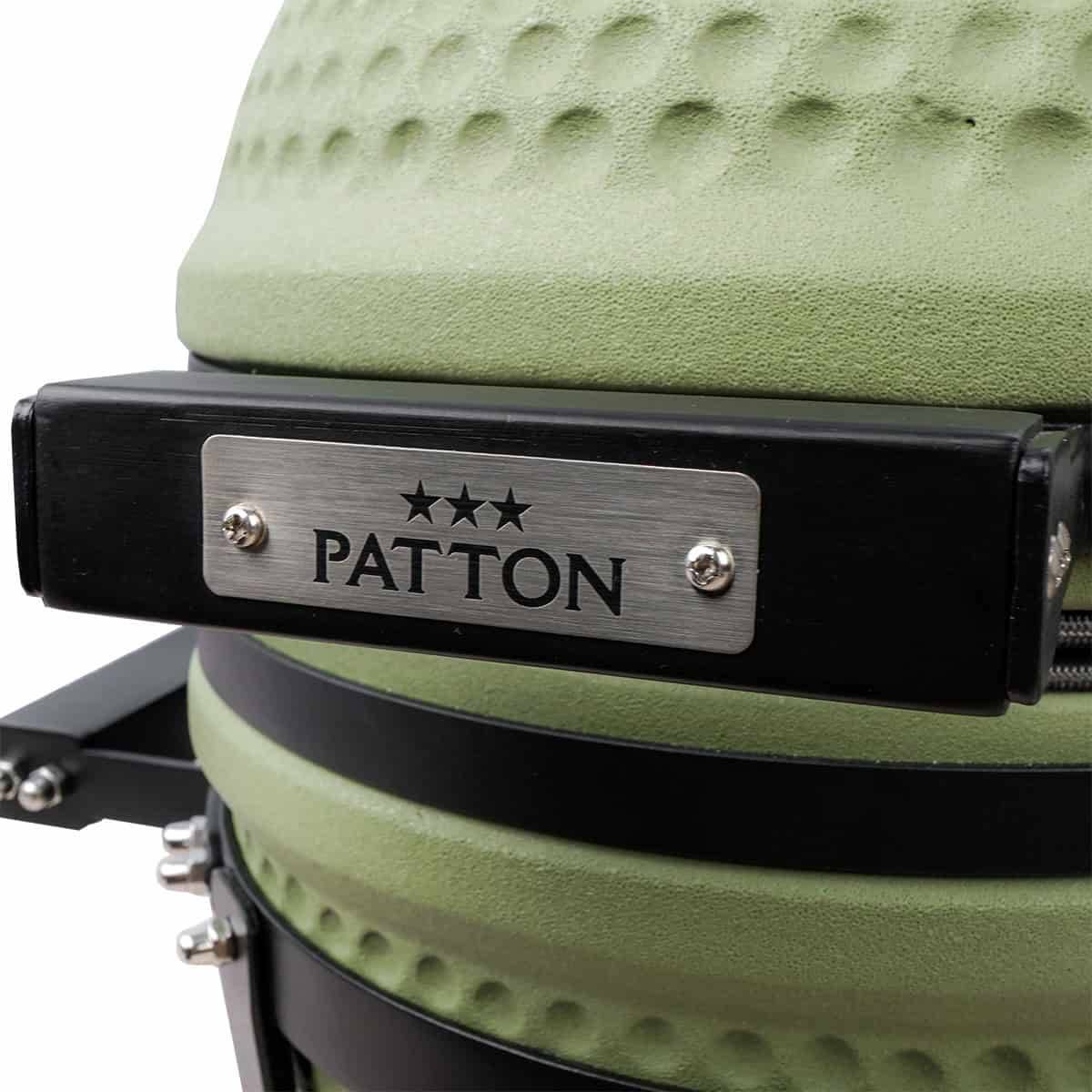 Barbecue kamado en céramique à poser Patton Premium Mini 13" - Grille Ø 27 cm - vert olive mat - Image 7