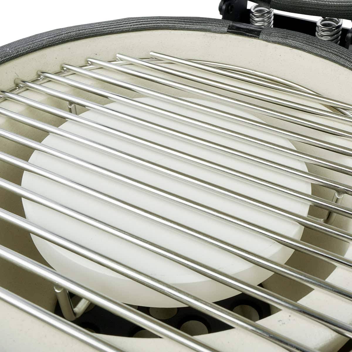Barbecue kamado en céramique à poser Patton Premium Mini 13" - Grille Ø 27 cm - vert olive mat - Image 9