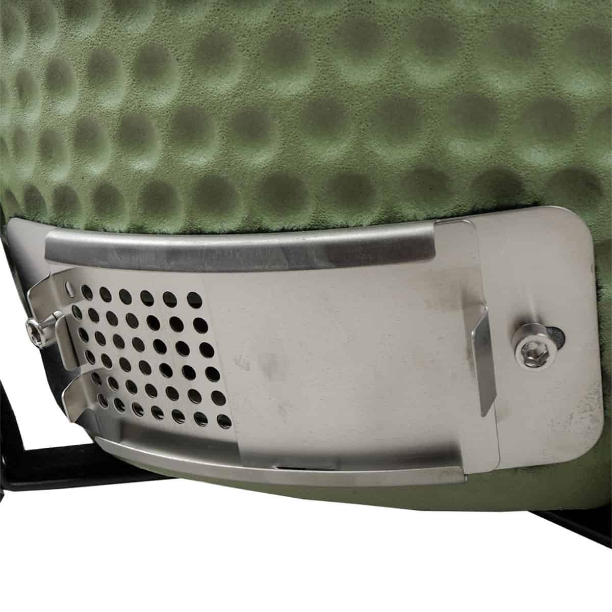 Barbecue kamado en céramique à poser Patton Premium Mini 13" - Grille Ø 27 cm - vert olive mat - Image 8