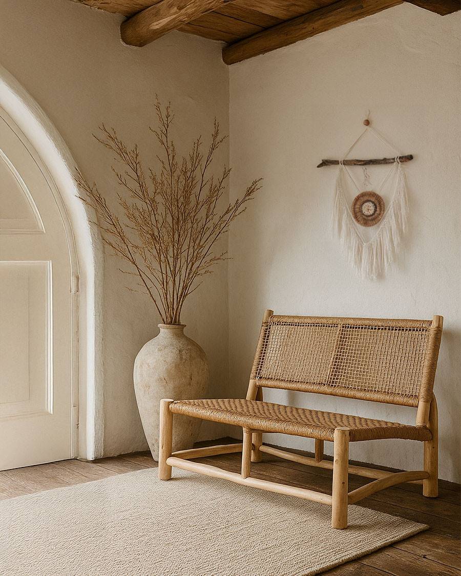 Jaya - Banquette en rotin - UNIQKA - Imagen 2