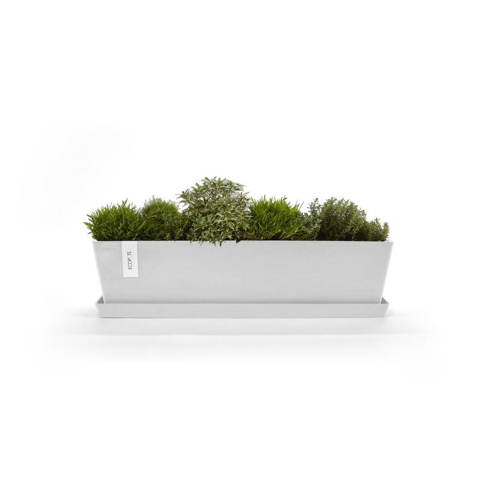 Ecopots - Pot Bruges 80 Pure White ECOPOTS - Imagen 2