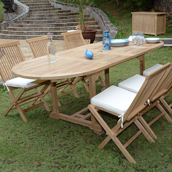 Salon de jardin en teck massif Tanao, 6 places - TECK'Attitude - Imagen 2