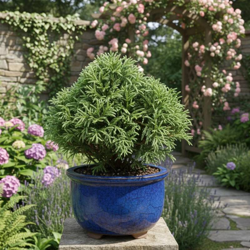 Cèdre du Japon Globosa Nana, Cryptomeria - Pot de 3L - 20/40 cm - Imagen 3