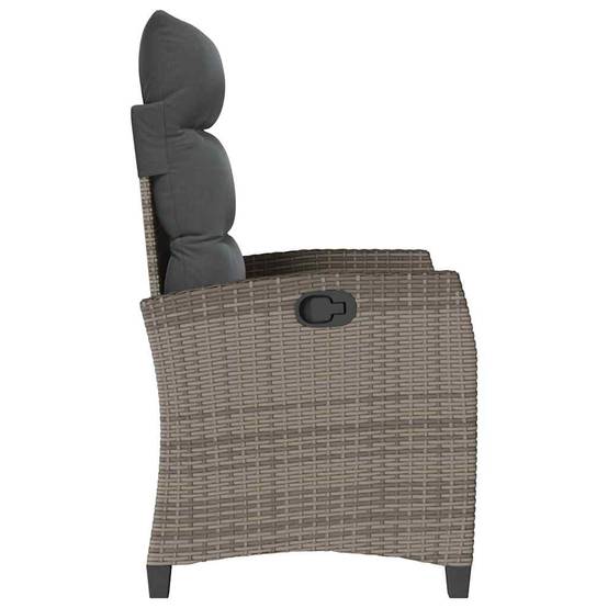 Chaise bois composite 1 places rotin gris 65 x 58 x 94 cm - Prolenta premium p397.7 - Image 6