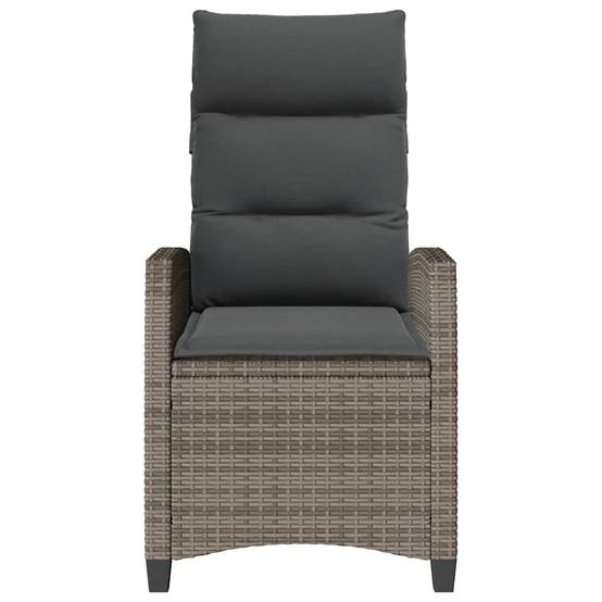 Chaise bois composite 1 places rotin gris 65 x 58 x 94 cm - Prolenta premium p397.7 - Image 5