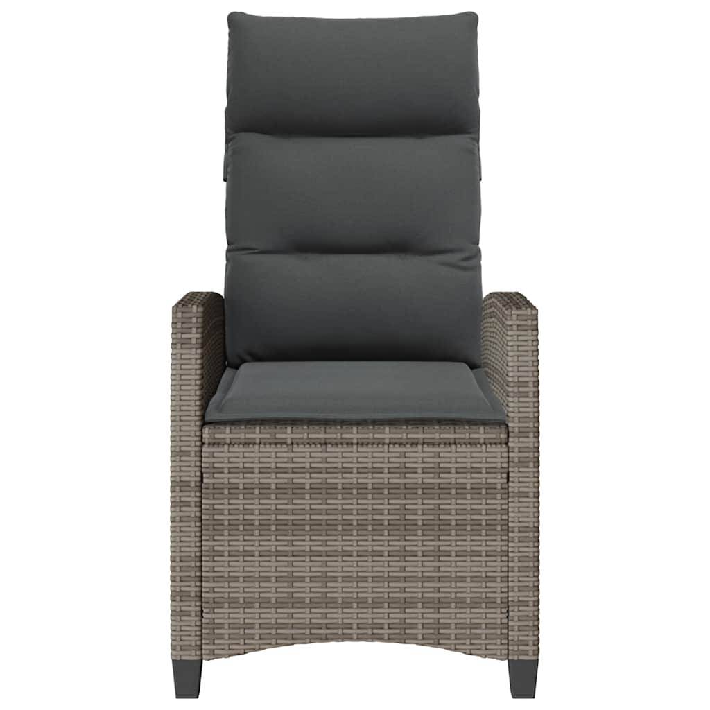 Chaise bois composite 1 places rotin gris  65 x 58 x 94 cm  - Prolenta premium  p397.7 - Image 5