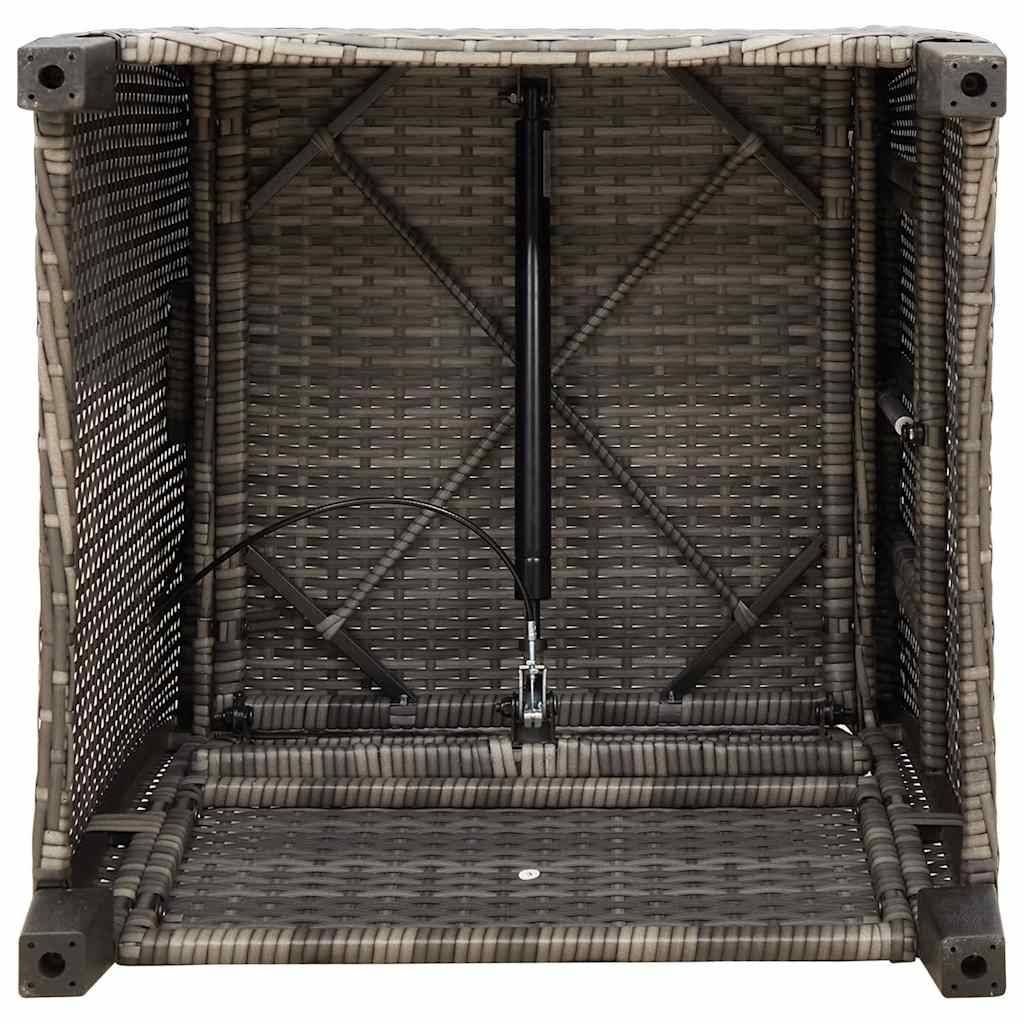 Chaise bois composite 1 places rotin gris  65 x 58 x 94 cm  - Prolenta premium  p397.7 - Image 10