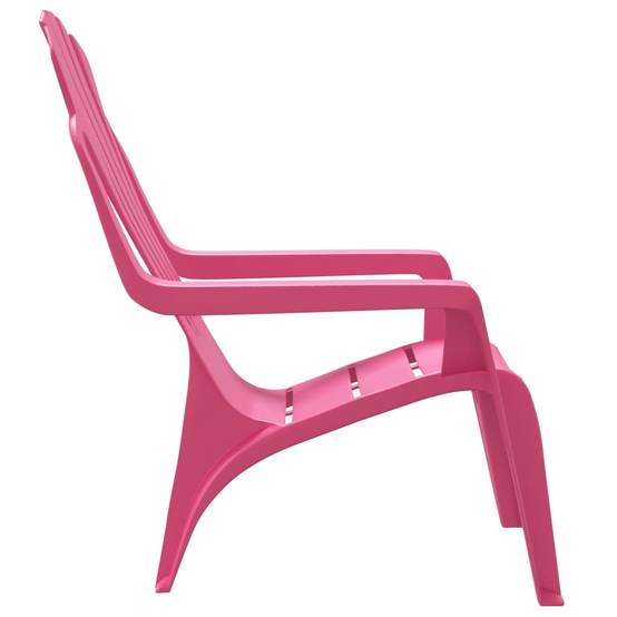 Lot de 2 Chaises de jardin pour enfants - Chaises d'extérieur - Fauteuils de jardin rose 37x34x44 cm PP - Image 5