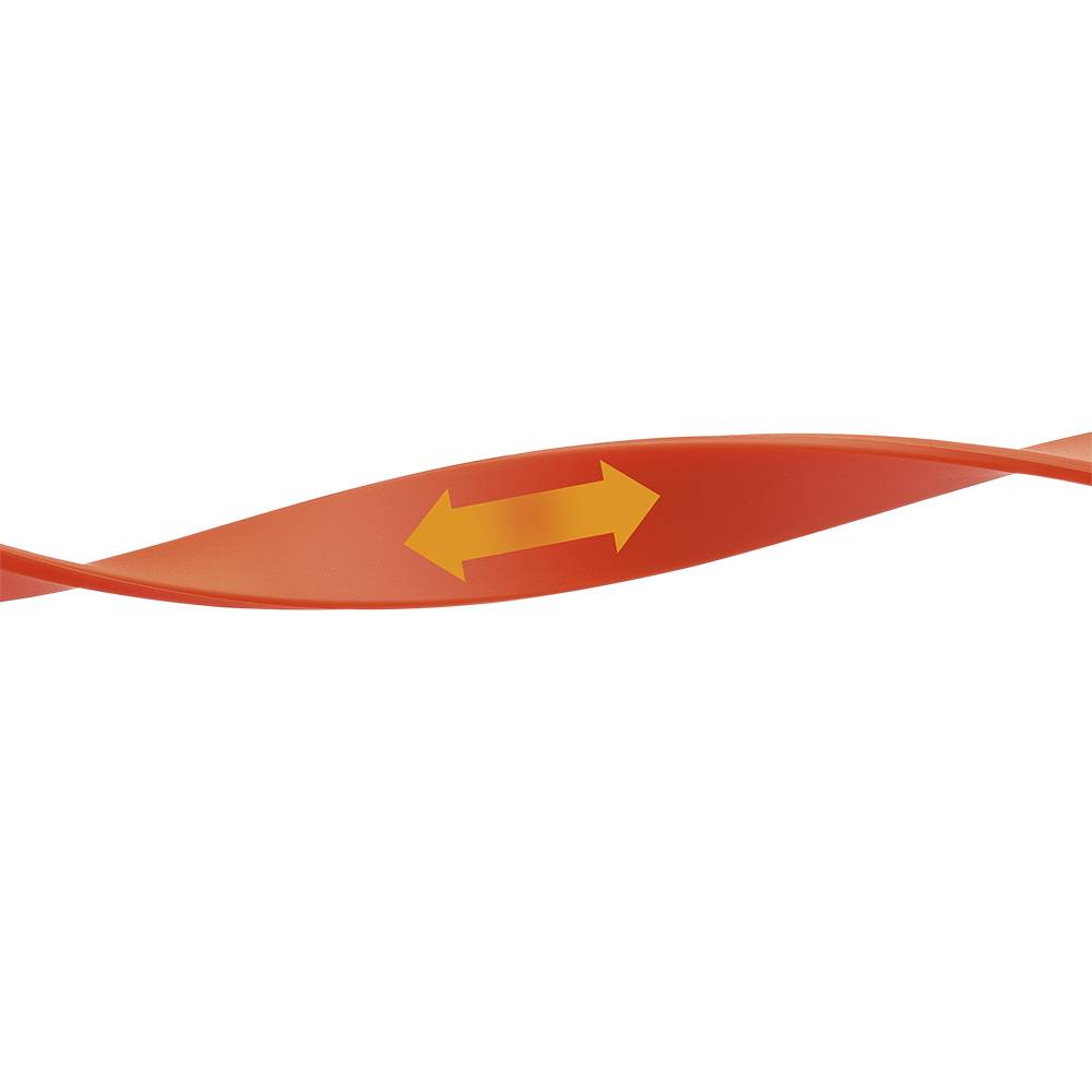 Ferplast - ERGOFLEX GM25/55 Laisse chien 25 mm x L 55 cm Orange - Imagen 3
