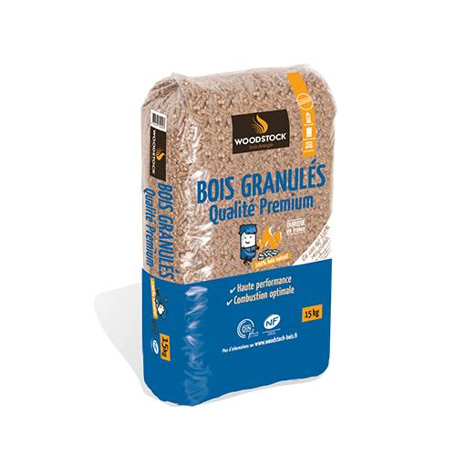 Granulés de bois premium Woodstock - lot de 3 palettes de 66 sacs de 15 kg - Image 2