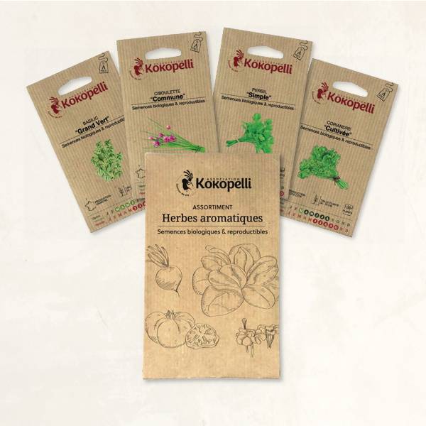 Herbes aromatiques - 4 sachets de graines bio à semer - Imagen 2
