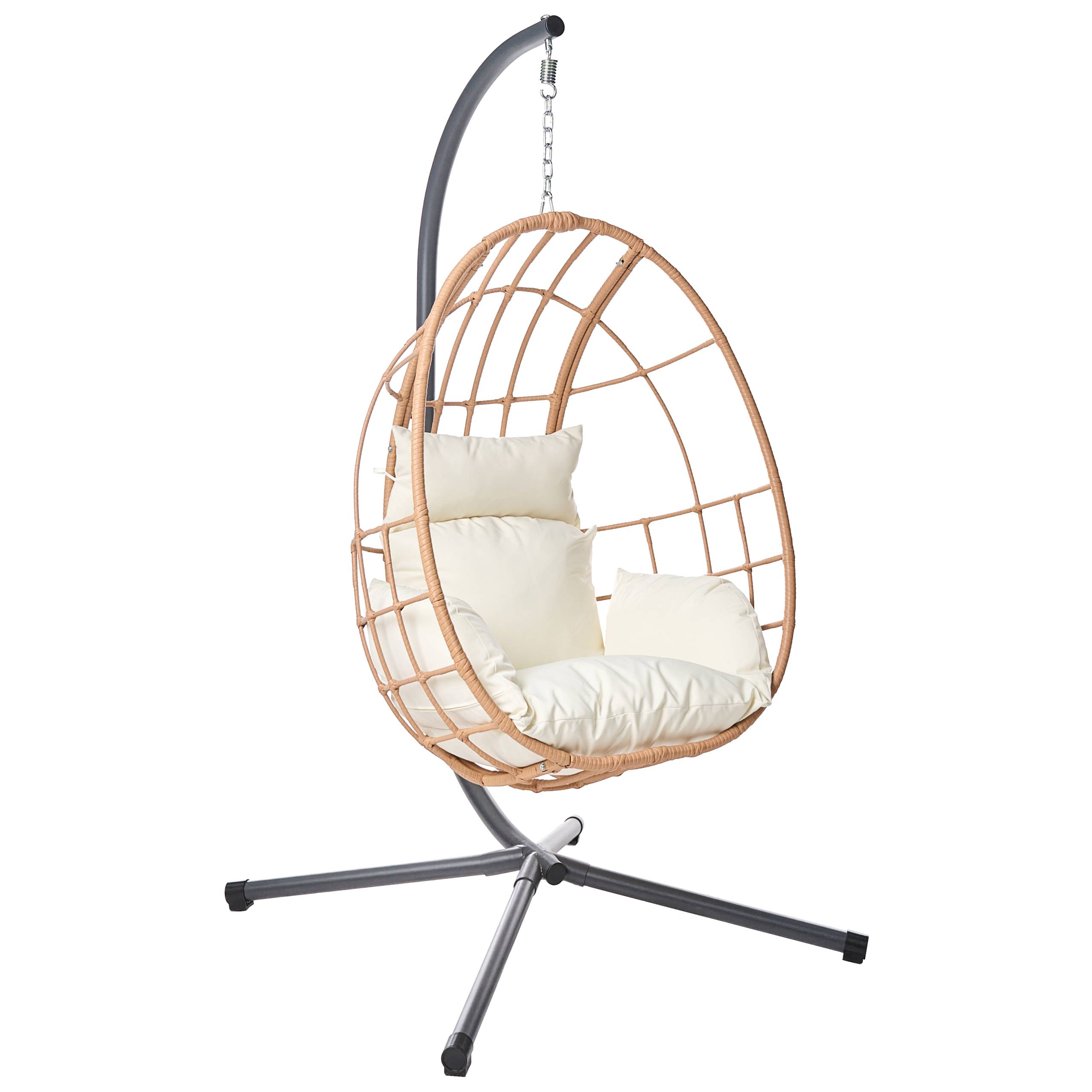 Beliani - Chaise porte-à-faux Tissu Naturel MALCESINE - 102x105x195- Beliani - Image 2