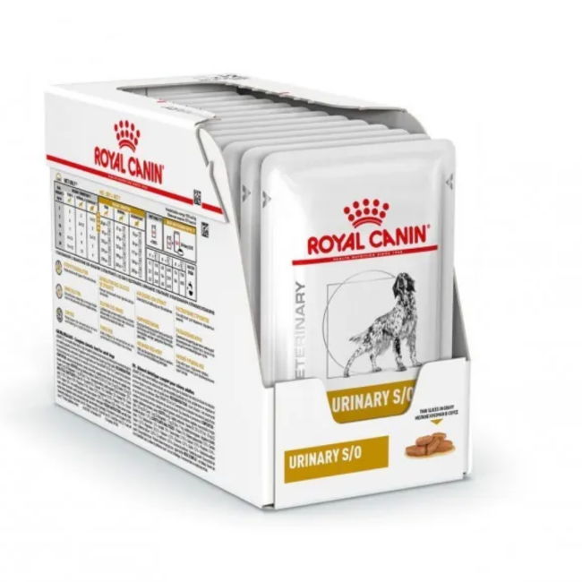 Royal Canin - Royal Canin Veterinary Urinary S/O pour chiens - Emincés 12 sachets 100 g