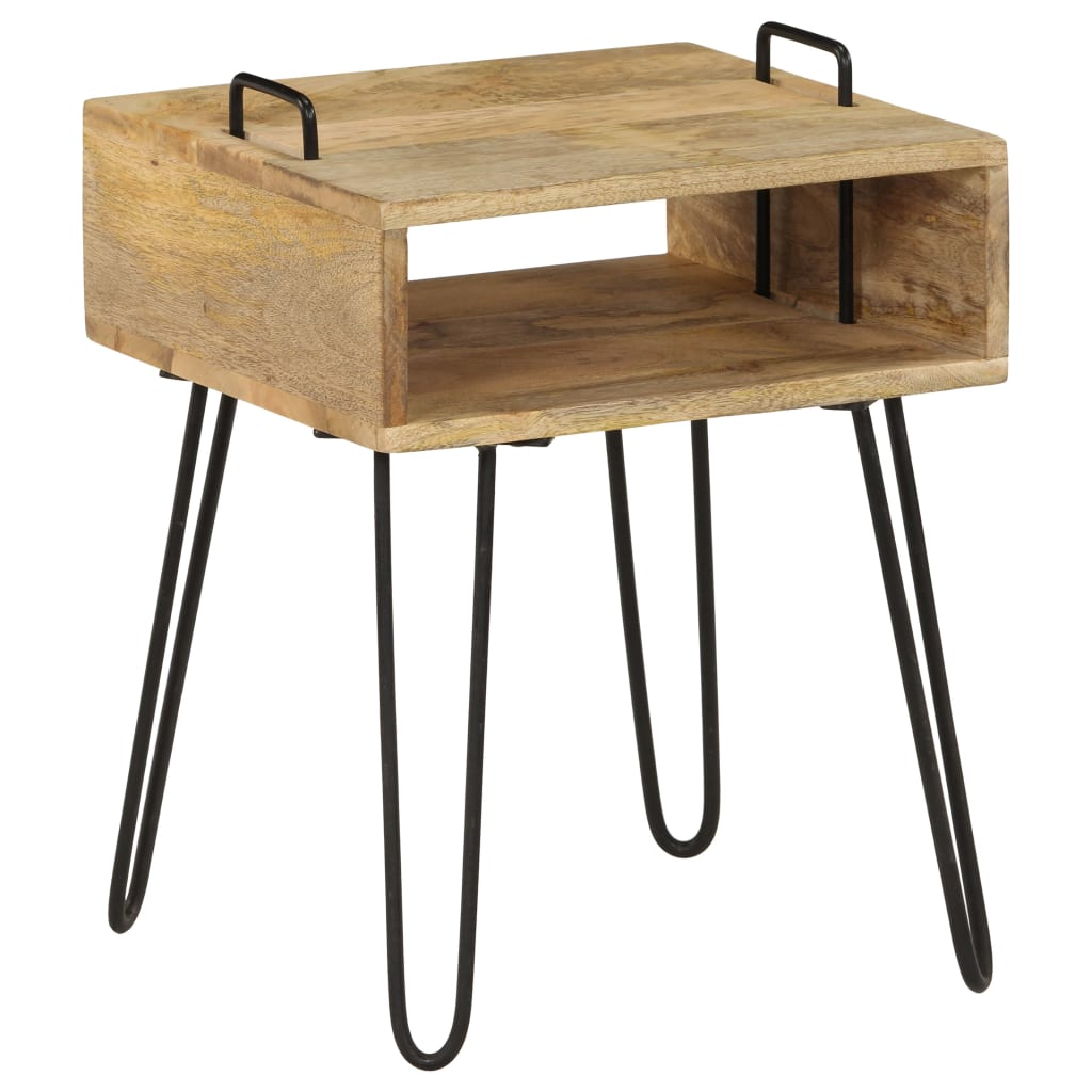 Vidaxl - Table de chevet Bois de manguier massif 40x34x47 cm - vidaXL - Imagen 2