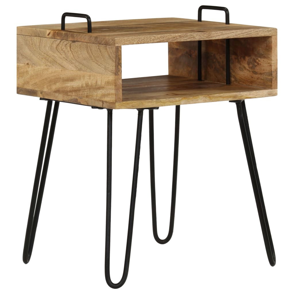 Vidaxl - Table de chevet Bois de manguier massif 40x34x47 cm - vidaXL - Imagen 3