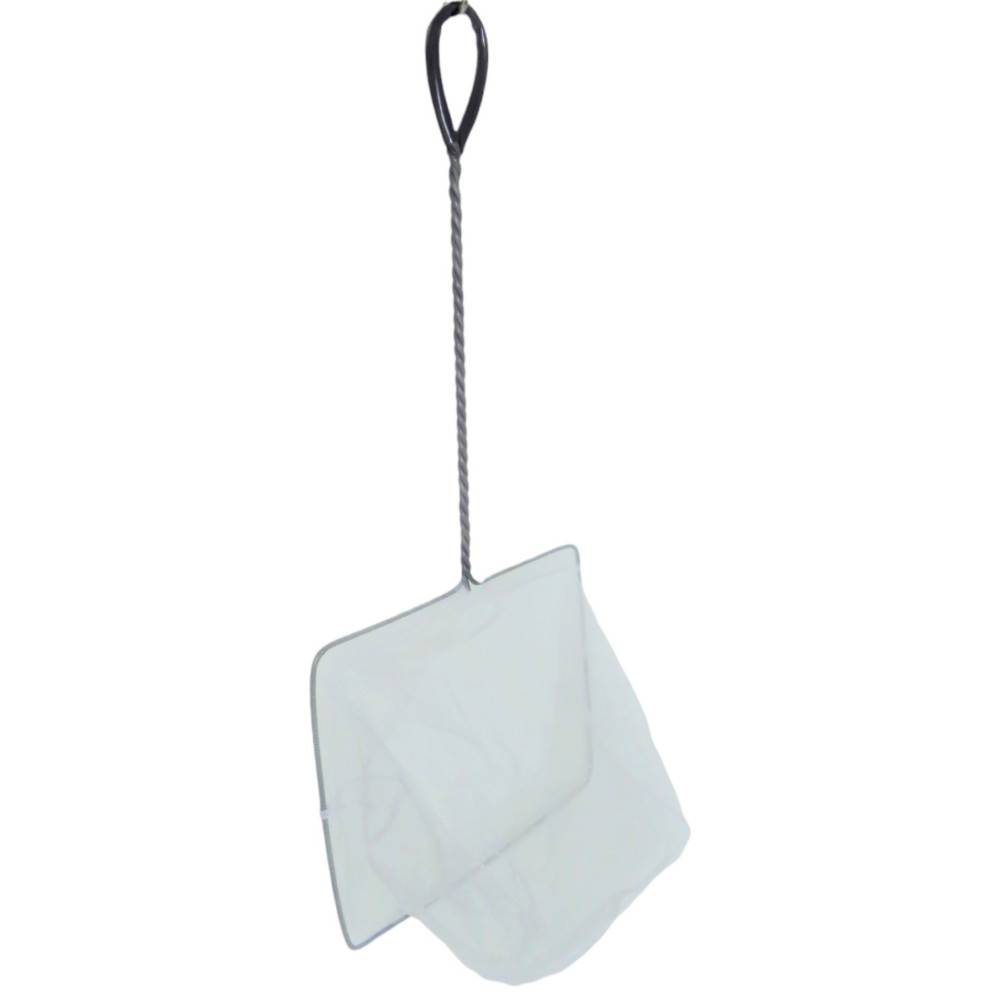 animallparadise - Epuisette filet blanc, maille fine, 25 cm x 22 x 55 cm,  aquarium - Imagen 1