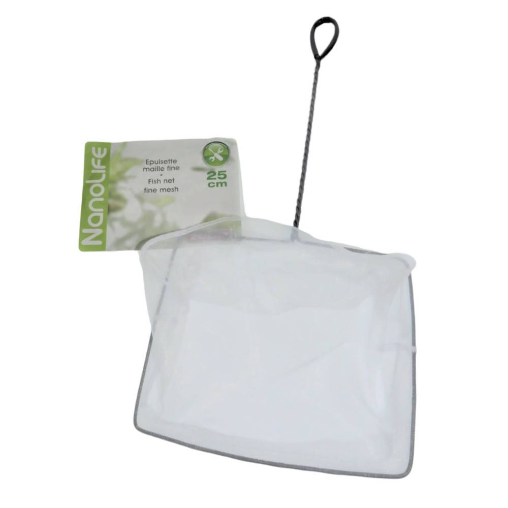 animallparadise - Epuisette filet blanc, maille fine, 25 cm x 22 x 55 cm,  aquarium - Imagen 2