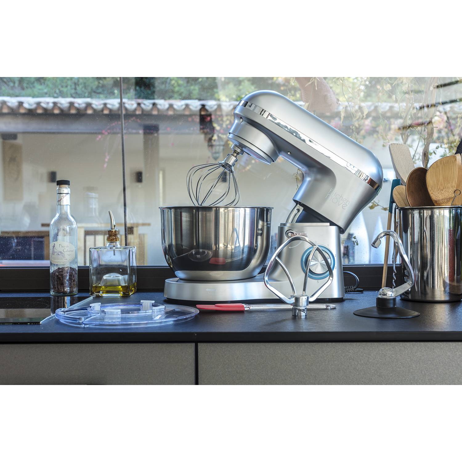 Robot patissier multifonction 5.5l 1500w gris BAT-1518-N Kitchen Move - Image 6
