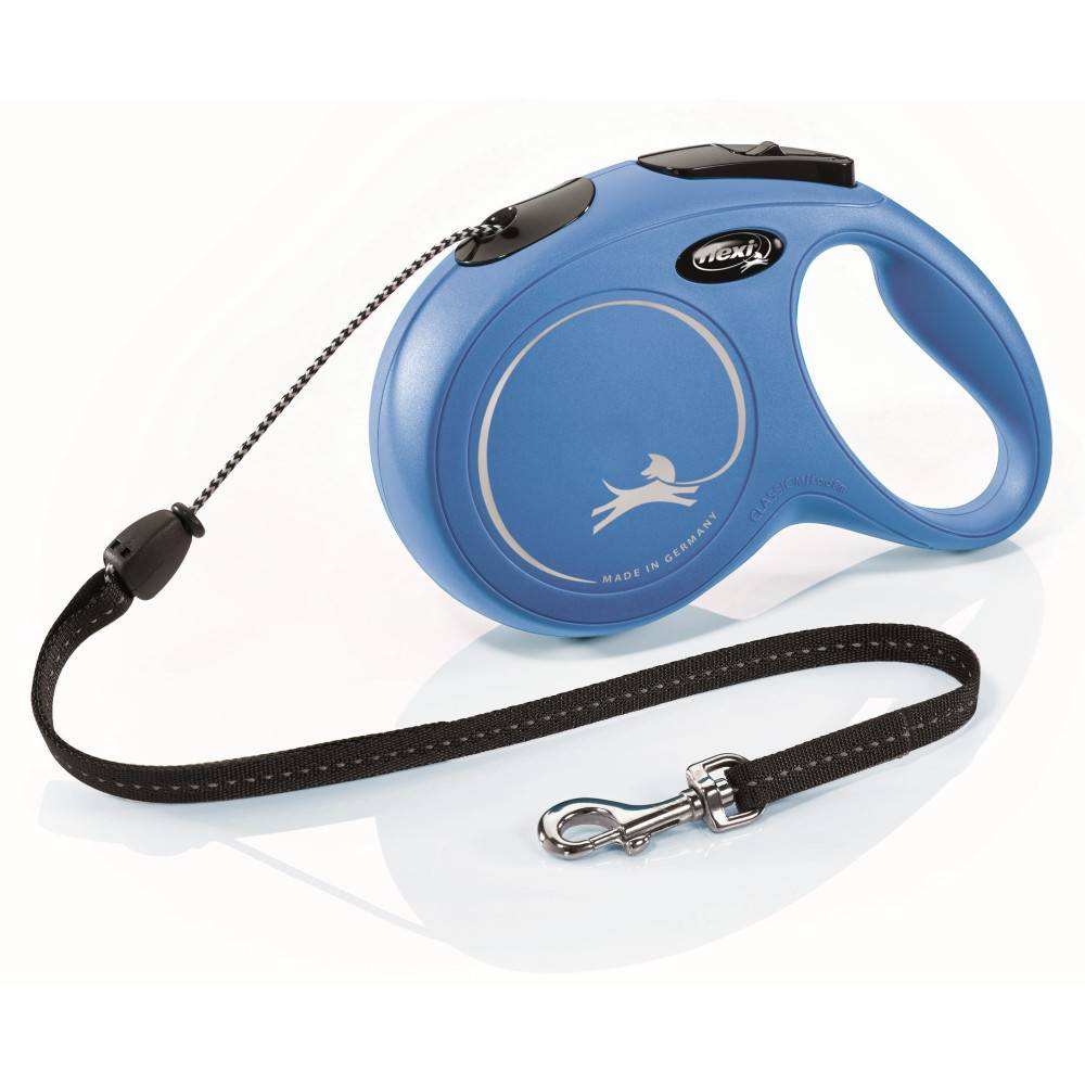 Flexi - FLEXI - Laisse Flexi Classic Cordon M 8 m bleu chiens jusqu'à 20 Kg - Image 1