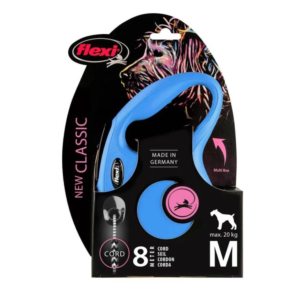 Flexi - FLEXI - Laisse Flexi Classic Cordon M 8 m bleu chiens jusqu'à 20 Kg - Image 3