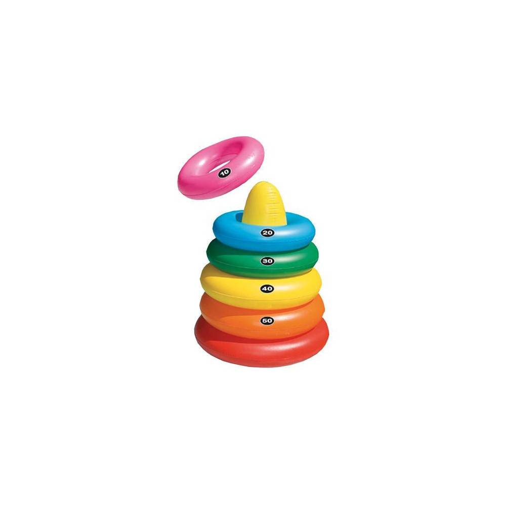 Pyramide d'anneaux jeux d'eau. - Imagen 1